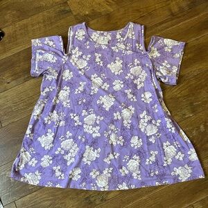 D&Co Women’s Open Shoulder Top Size 2X